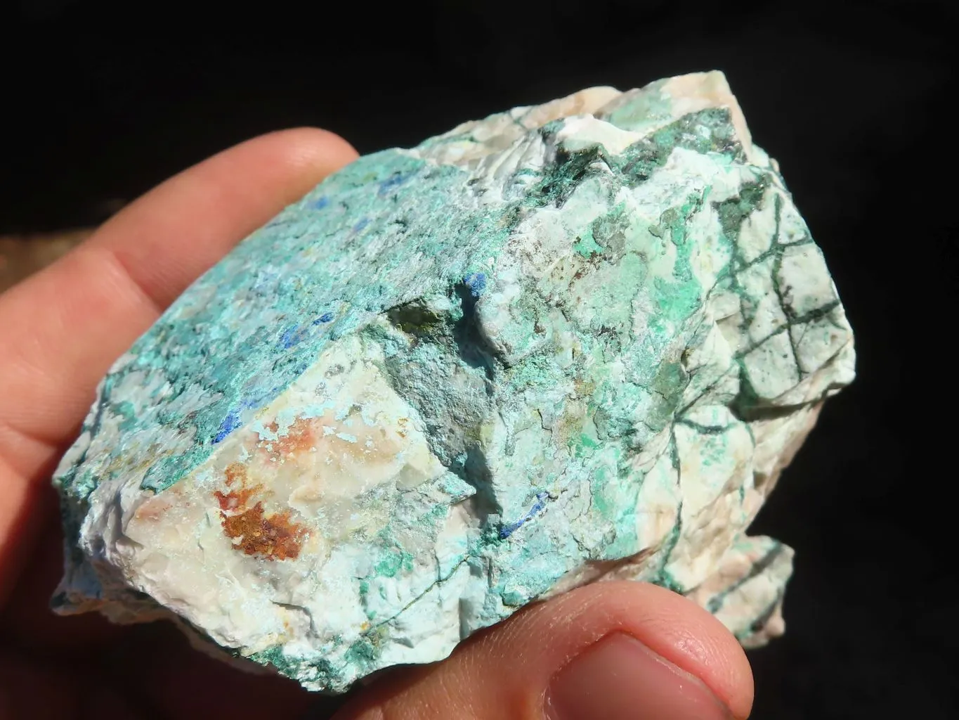 Natural Azurite & Malachite On Dolomite Specimens  x 15 From Kaokoveld, Namibia