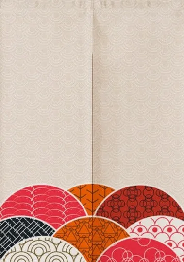Nature Scene Japanese Door Curtains