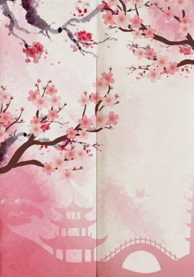 Nature Scene Japanese Door Curtains
