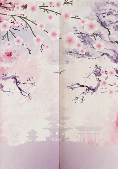 Nature Scene Japanese Door Curtains