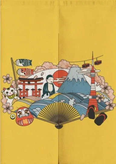 Nature Scene Japanese Door Curtains