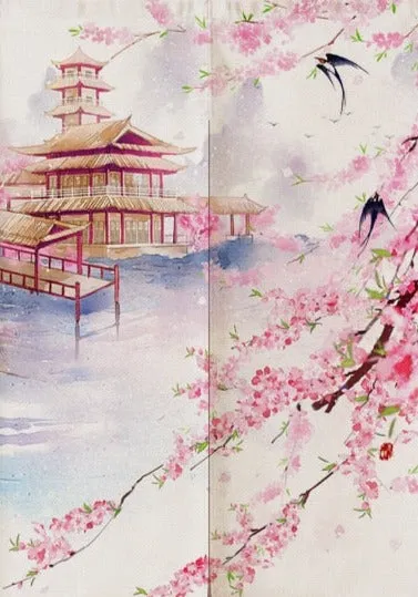 Nature Scene Japanese Door Curtains
