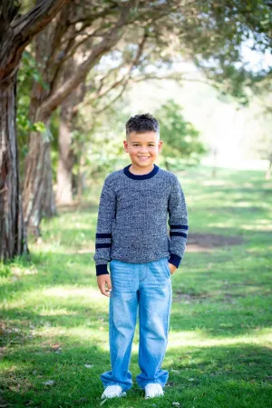 Navy Marle Knit Jumper