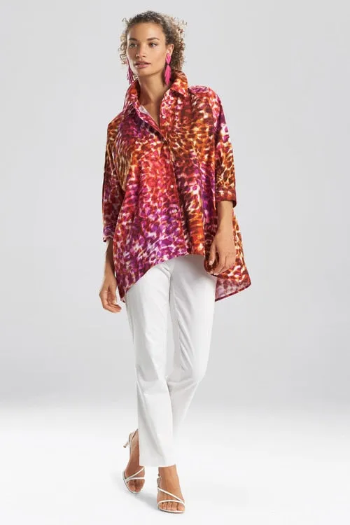 Ombre Animale- Cotton Poplin Blouse