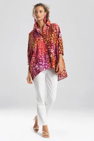 Ombre Animale- Cotton Poplin Blouse