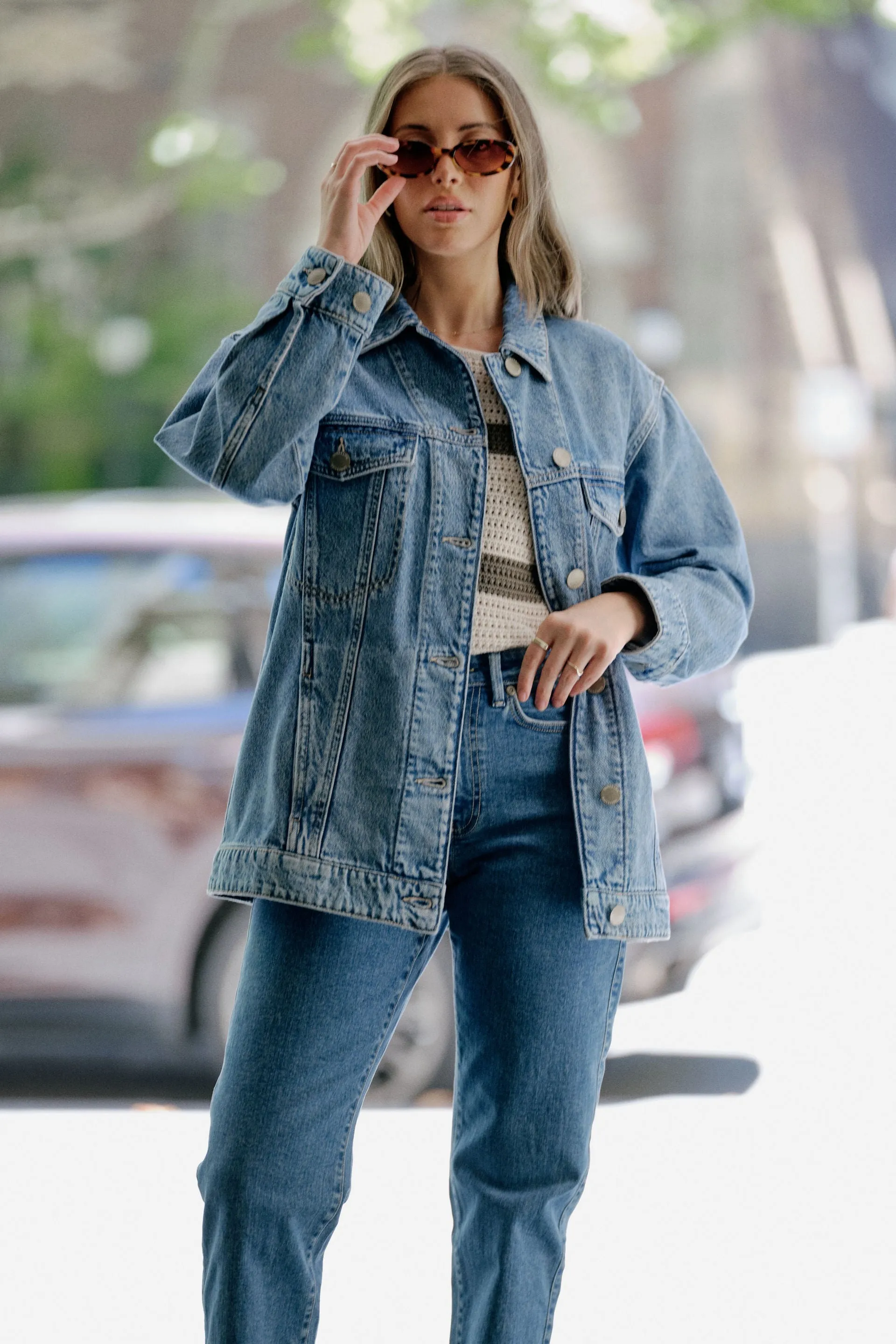 Oversize Denim Trucker
