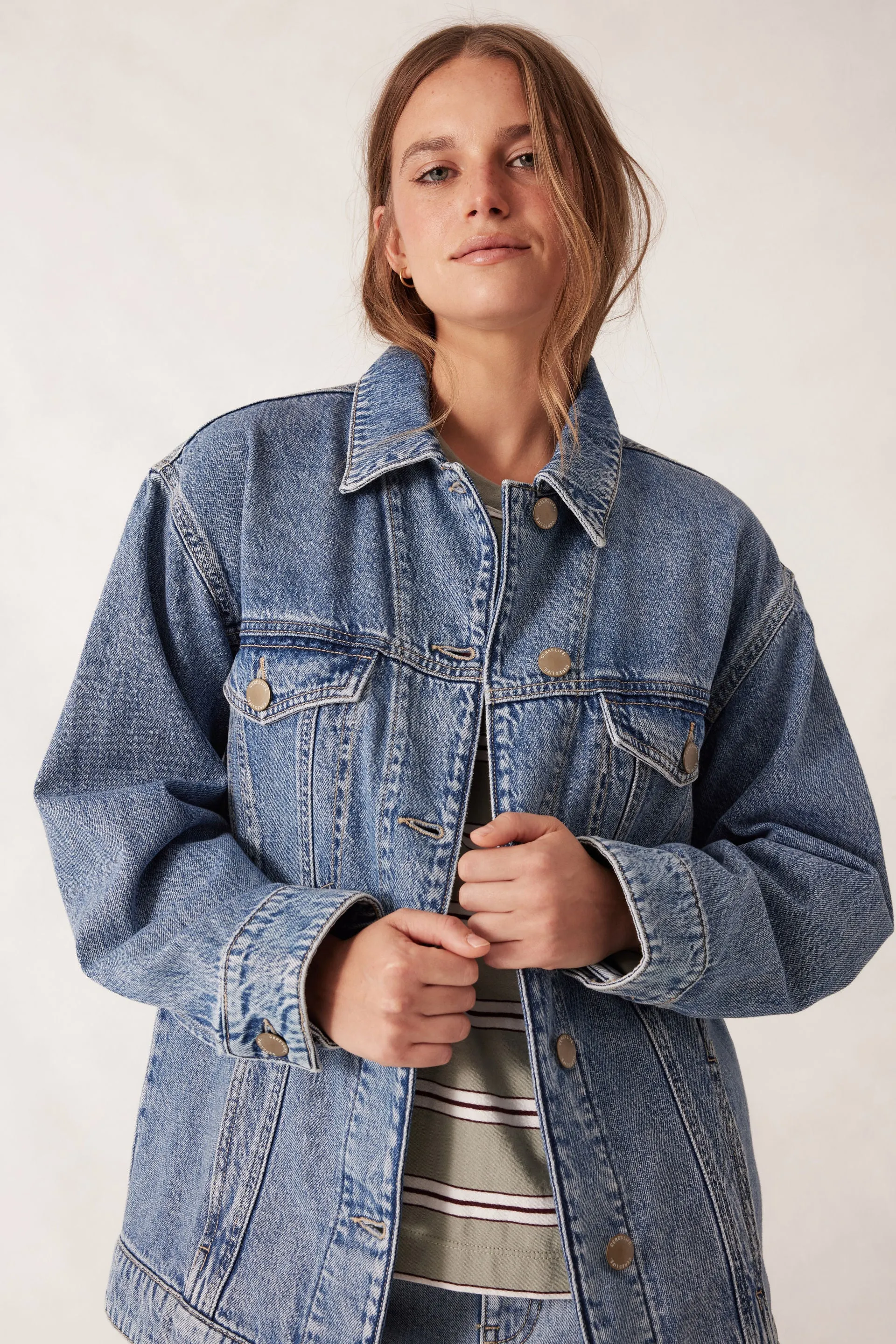 Oversize Denim Trucker