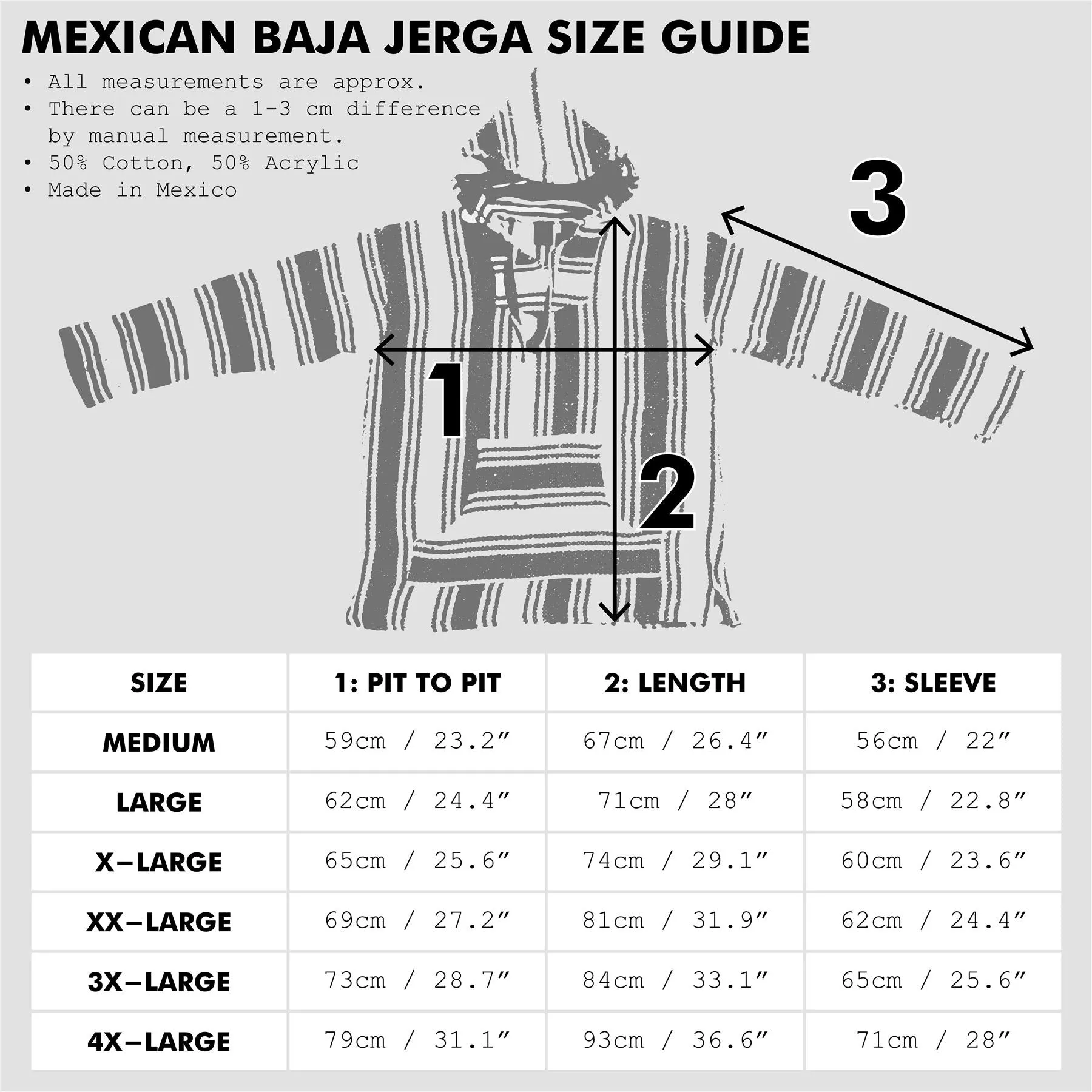 Recycled Mexican Baja Jerga Hoody - Orange Fleck