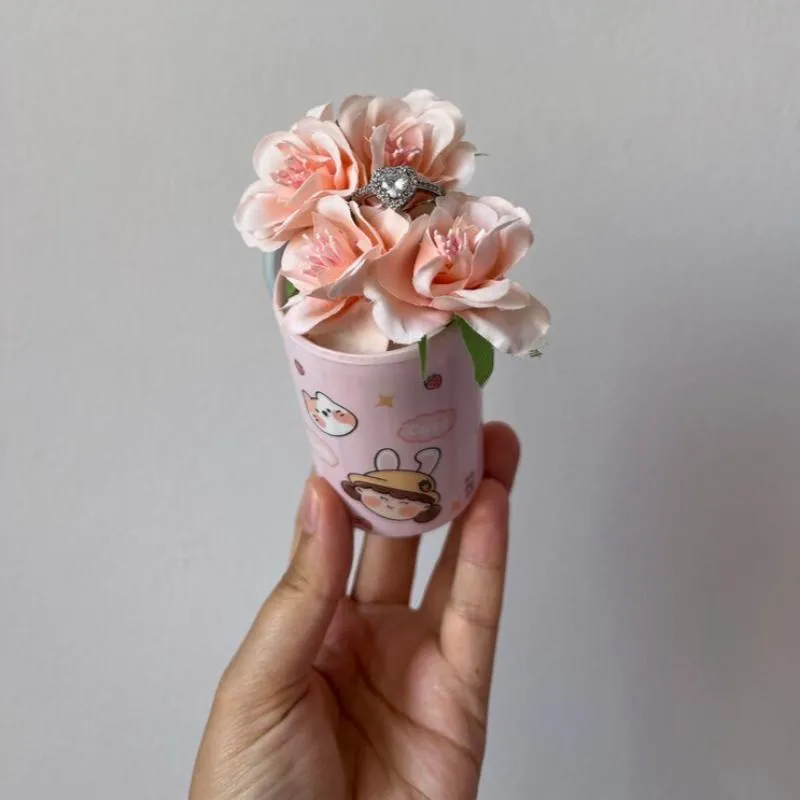 Rose Inspired Commitment Ring