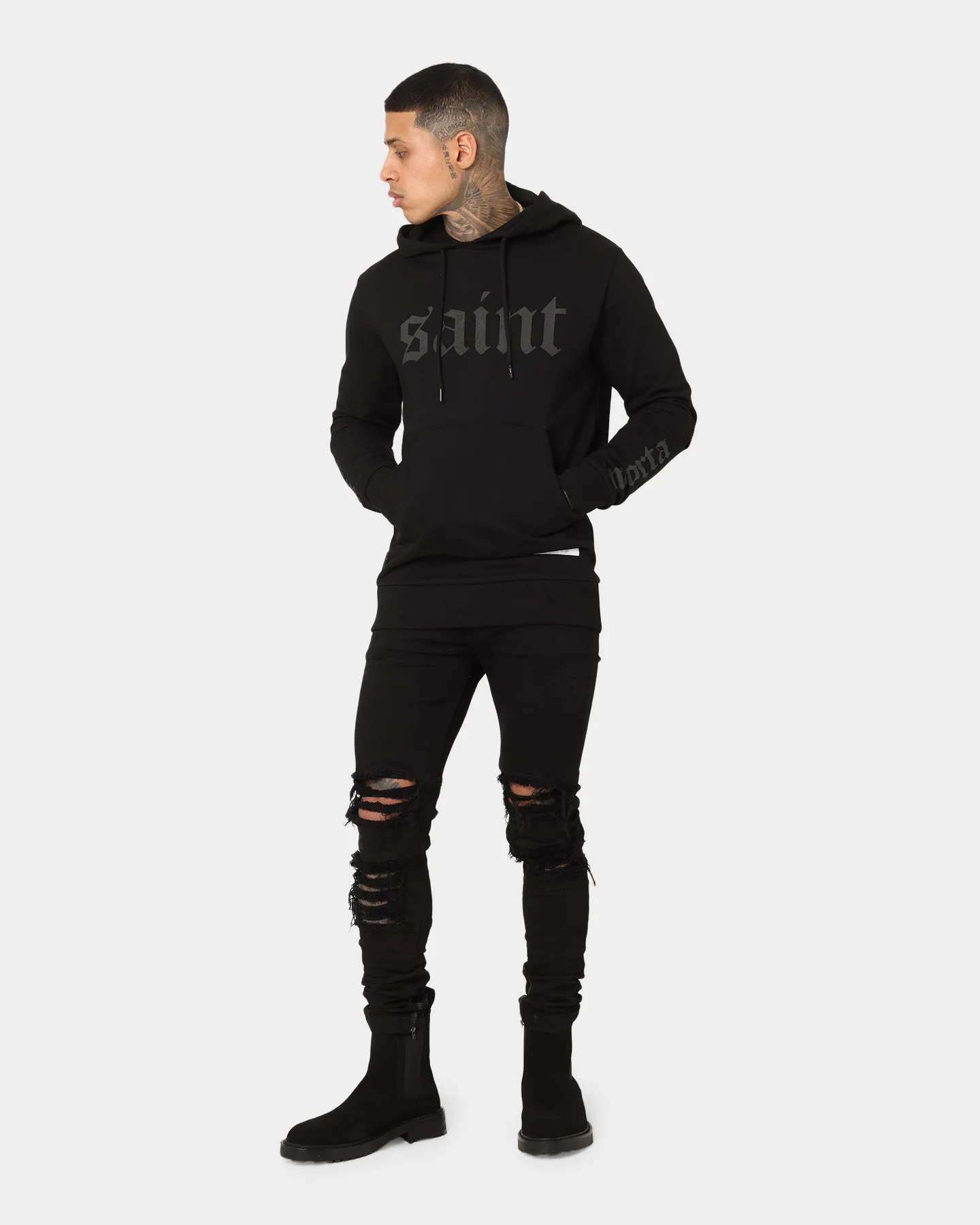 Saint Morta Gothica New Age Hoodie Black/Black