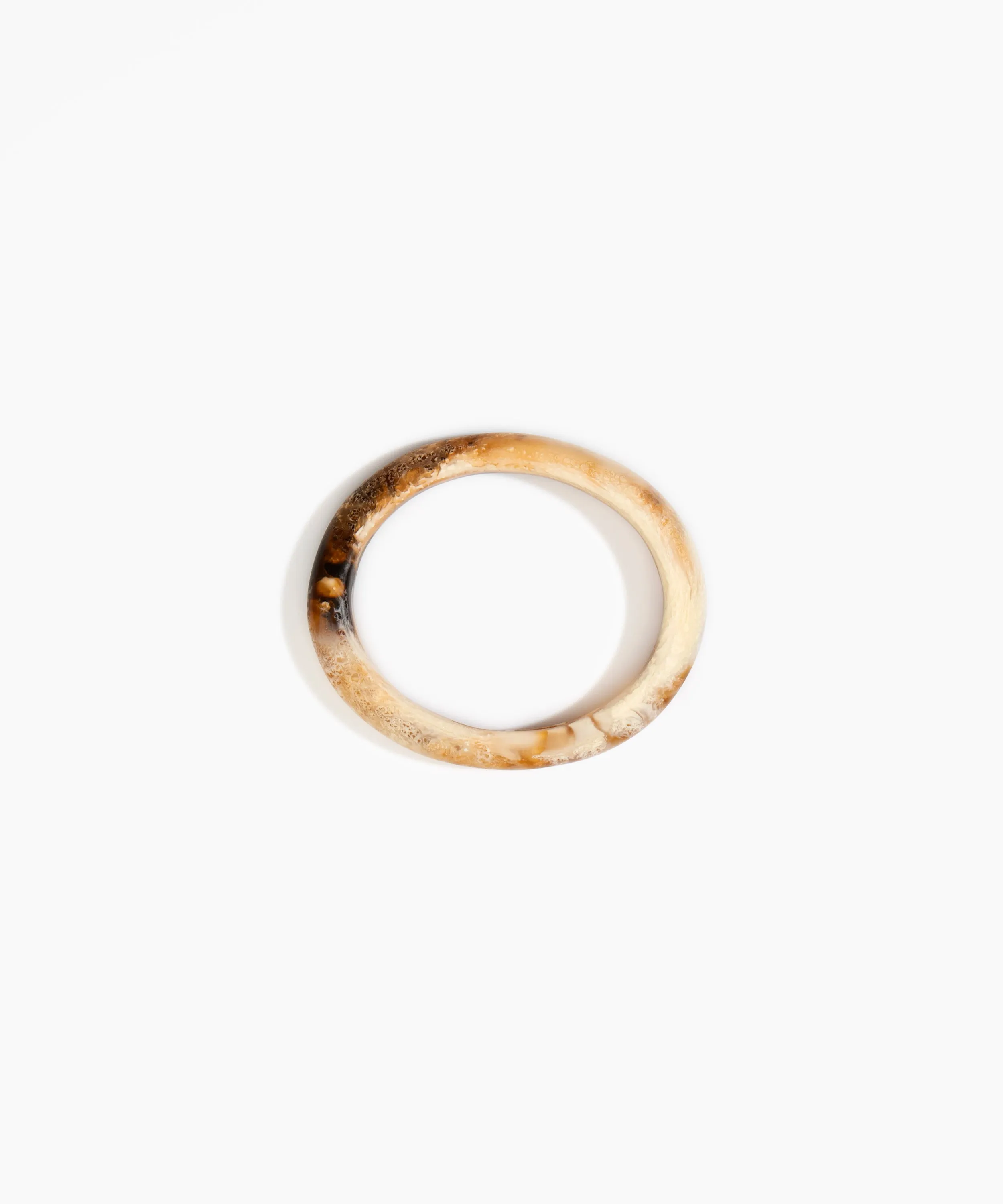 Small Organic Oval Bangle