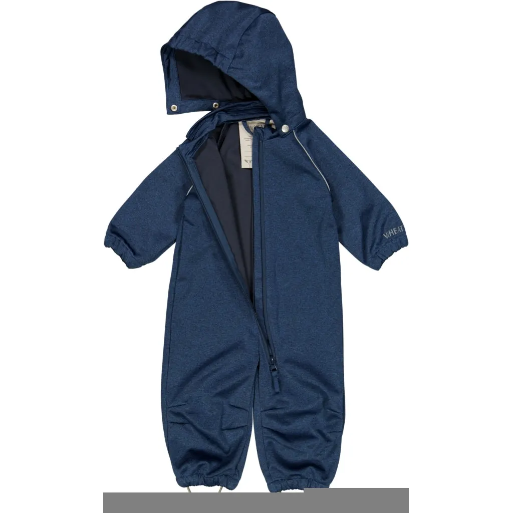 Softshell Suit - blue melange