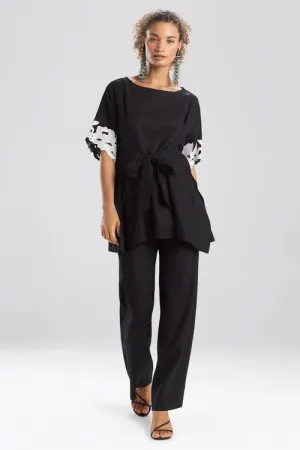 Solid Linen Caftan Top