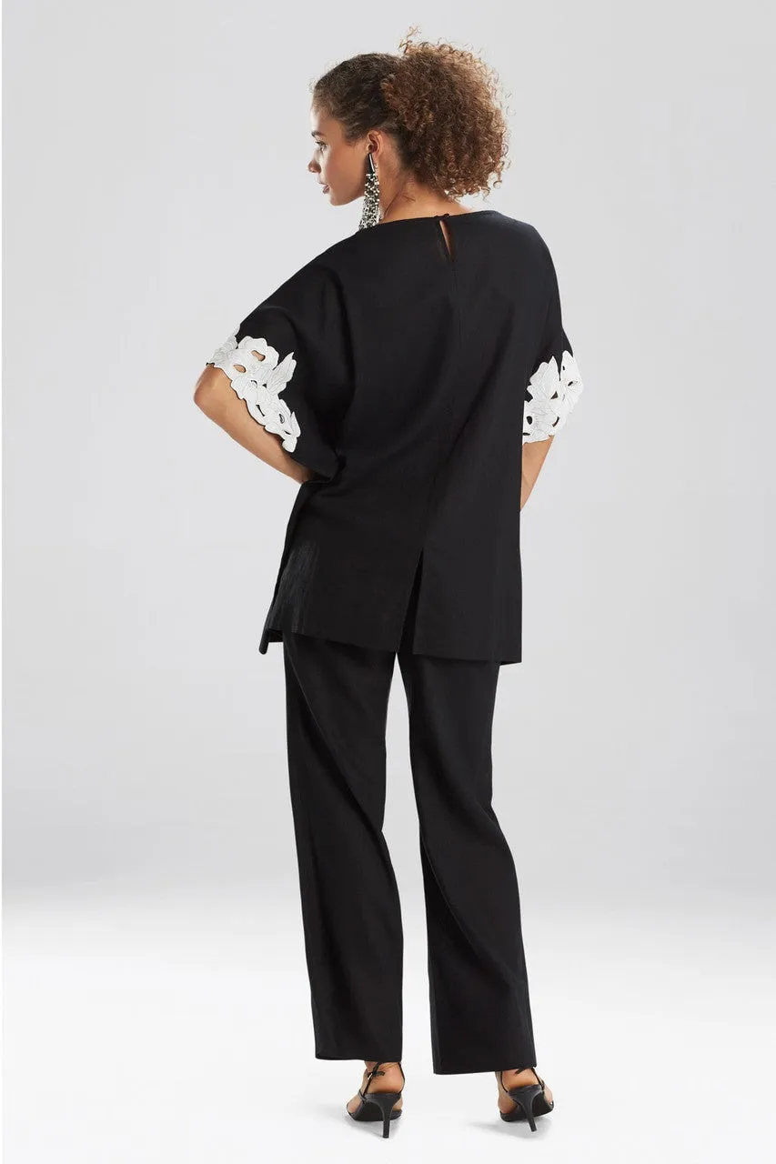 Solid Linen Caftan Top