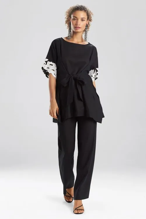 Solid Linen Caftan Top