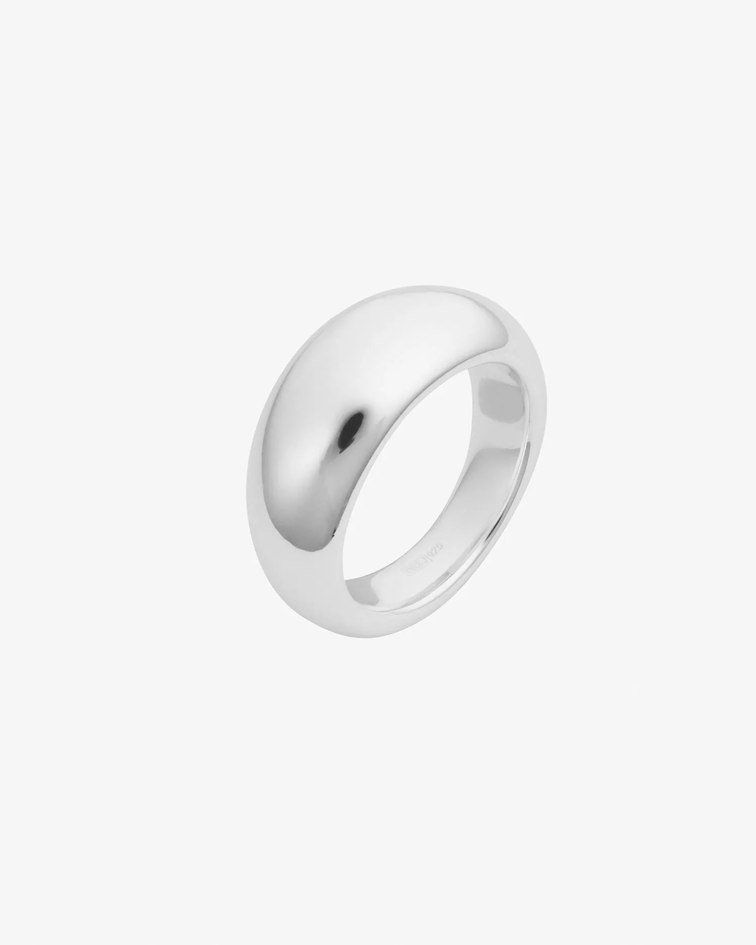 Stardust grande ring polished silver