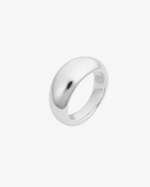 Stardust grande ring polished silver