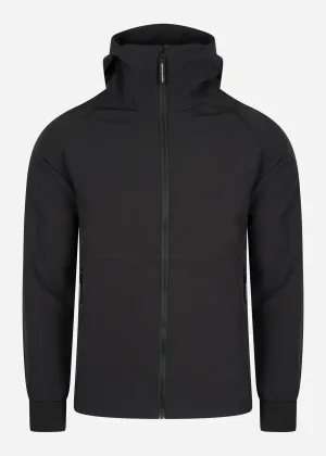 Stipe softshell jacket - black