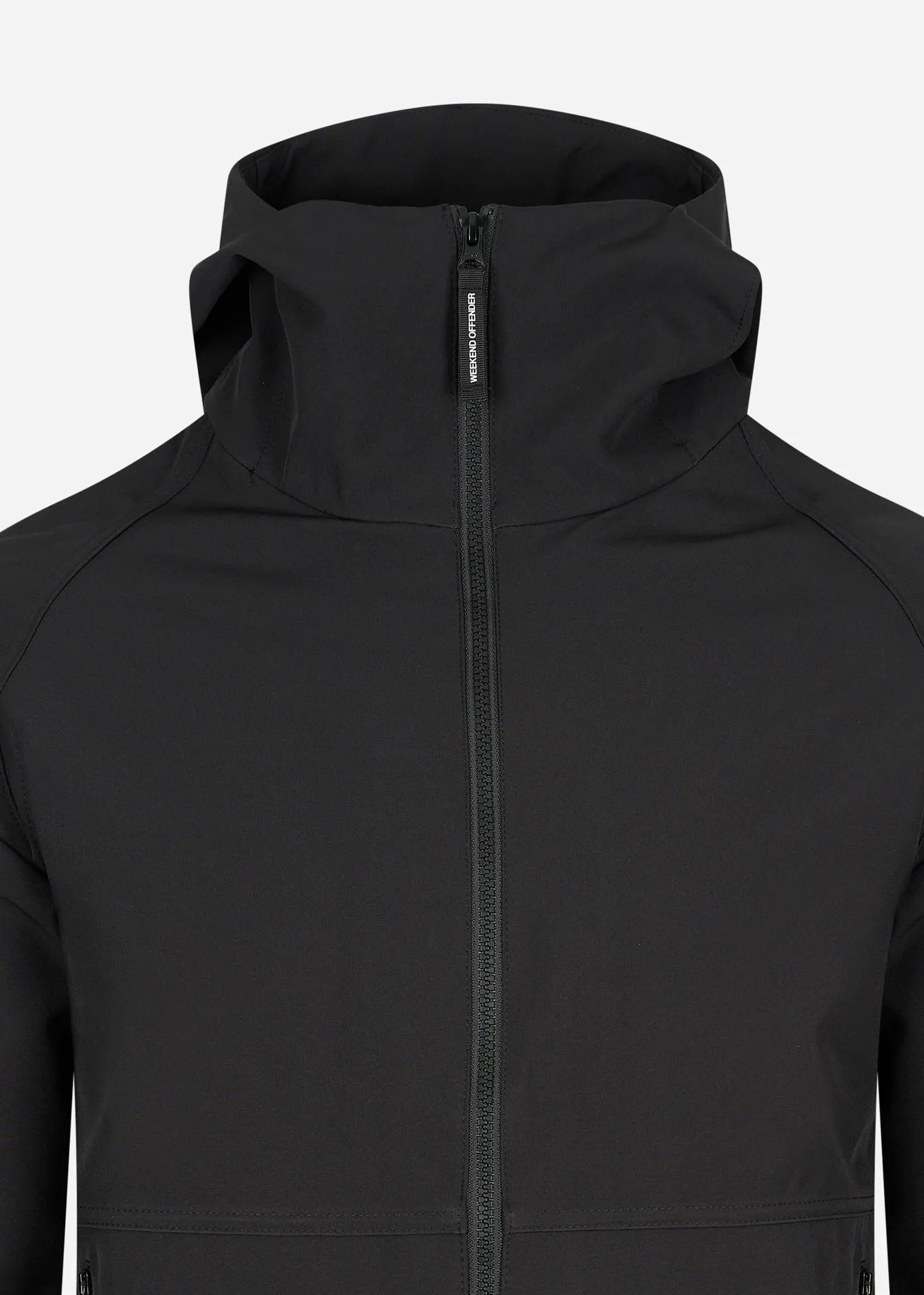 Stipe softshell jacket - black