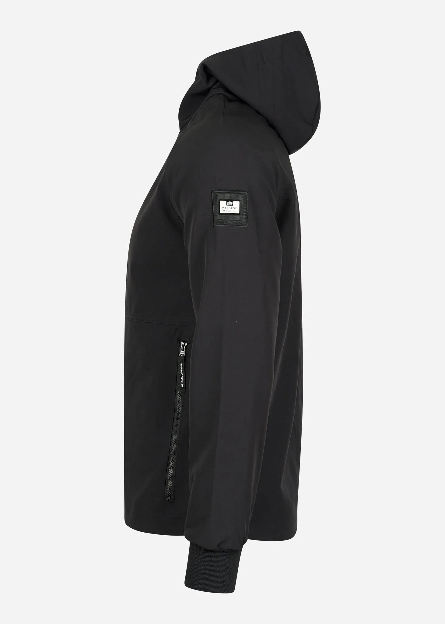 Stipe softshell jacket - black