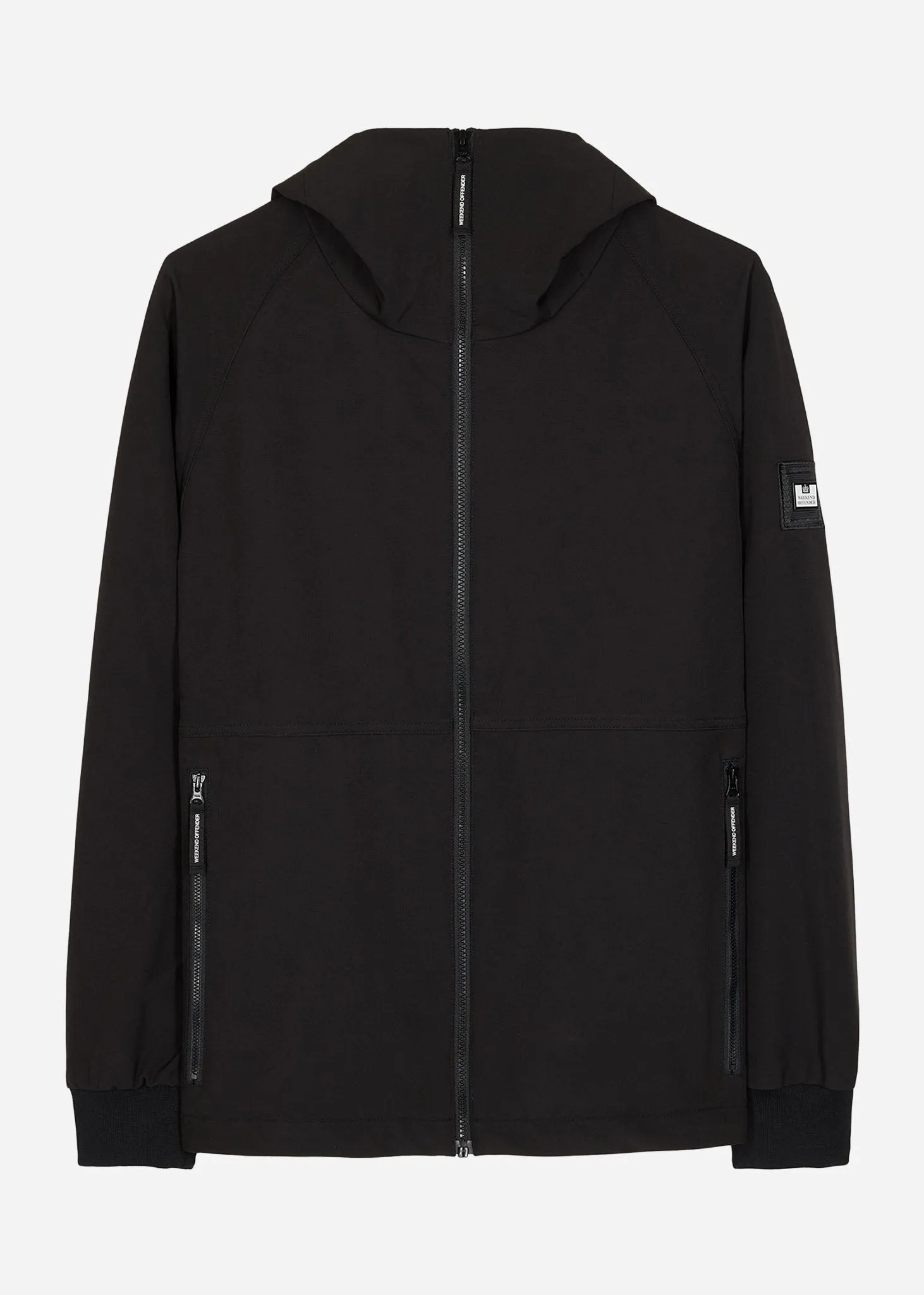 Stipe softshell jacket - black