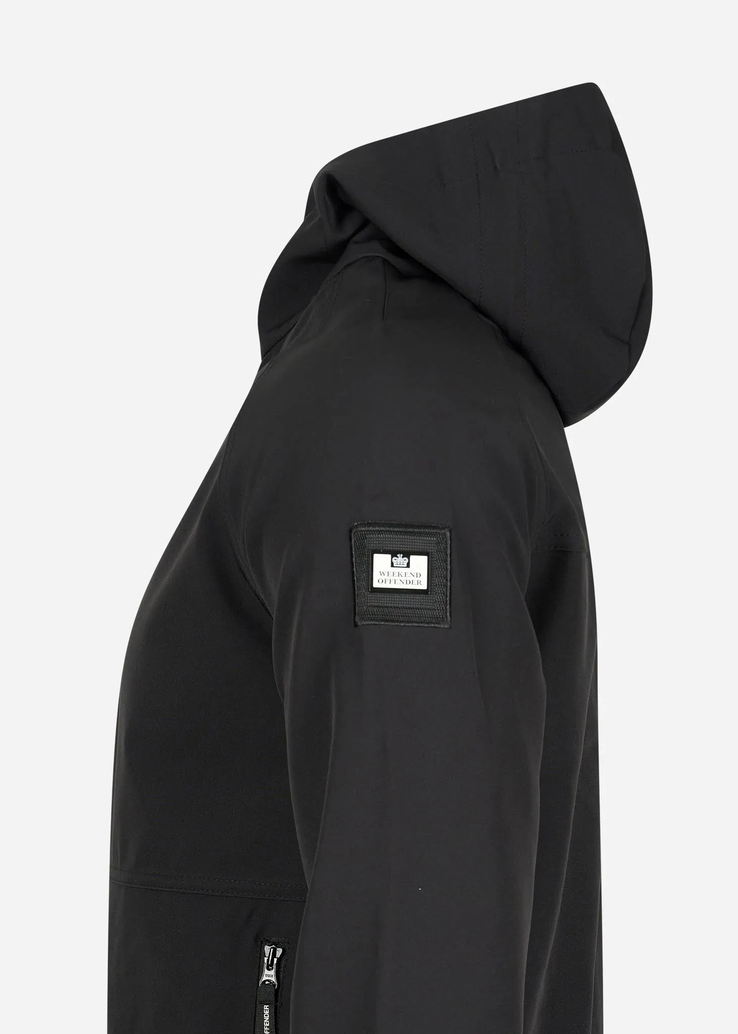 Stipe softshell jacket - black