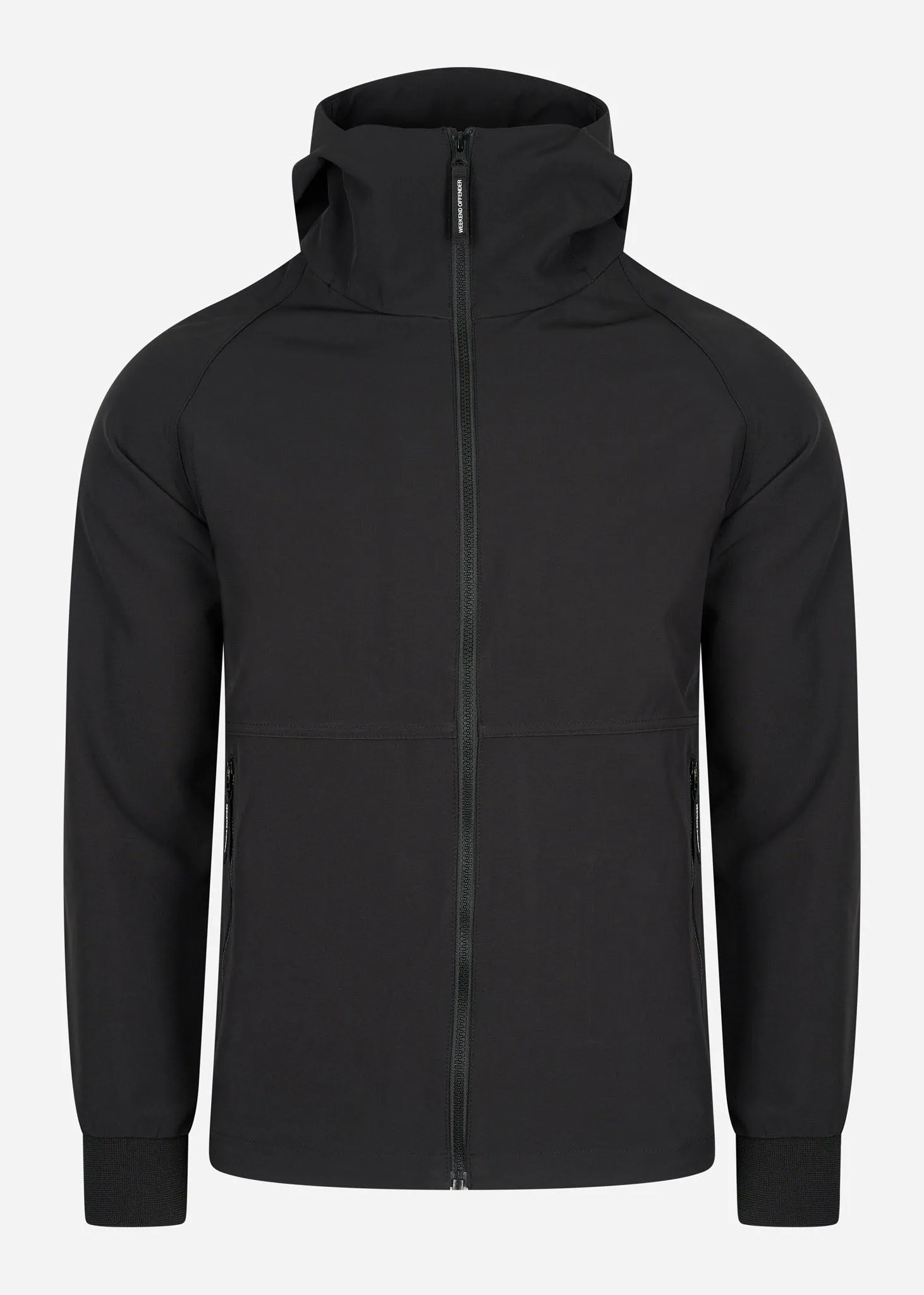Stipe softshell jacket - black
