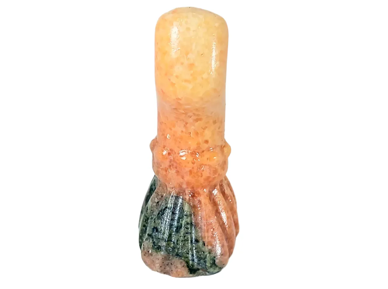 Sunstone Crystal Witch Broom Carving
