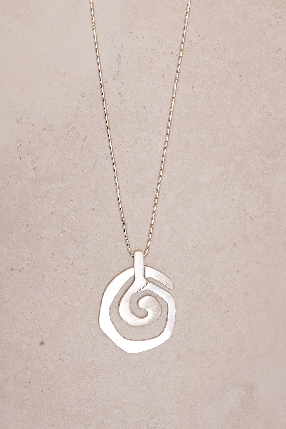Swirl Pendant - Silver