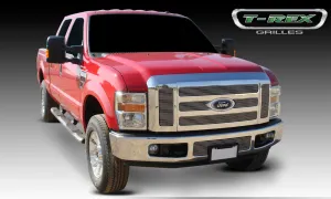 T-REX Billet Series, 6 Piece Overlay Grilles - Polished - 2008-2010 Superduty