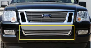 T-REX Billet Series, Bolt On Bumper Grille - Polished - 2006-2010 Explorer