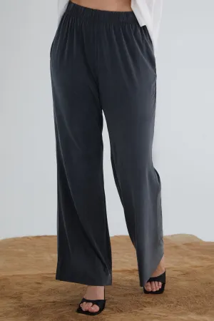 The Effortless Palazzo: Pant - Flow Cupro - Ink