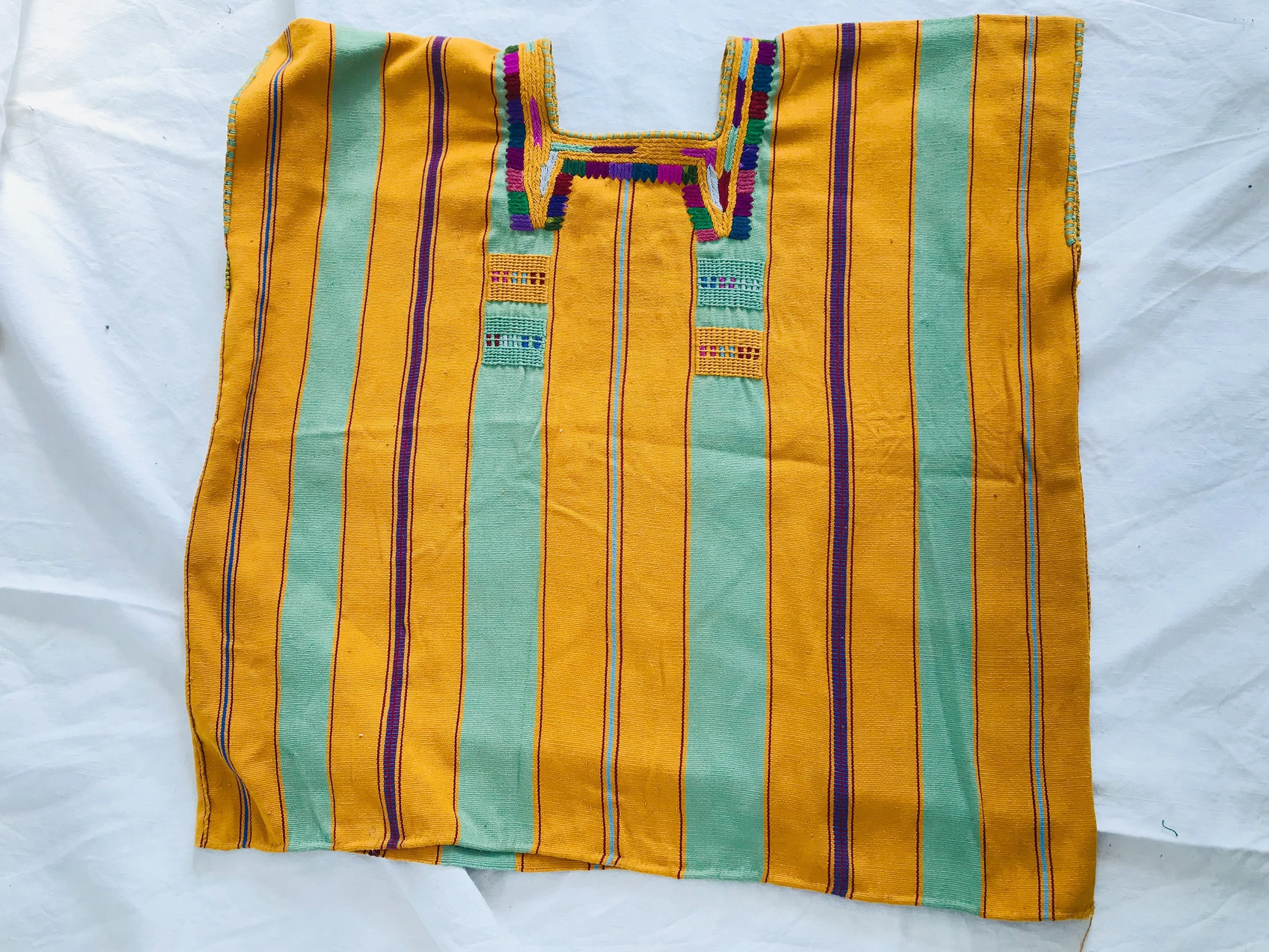 Vintage Oxchuc Mexican Huipil. All Cotton