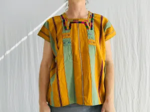 Vintage Oxchuc Mexican Huipil. All Cotton